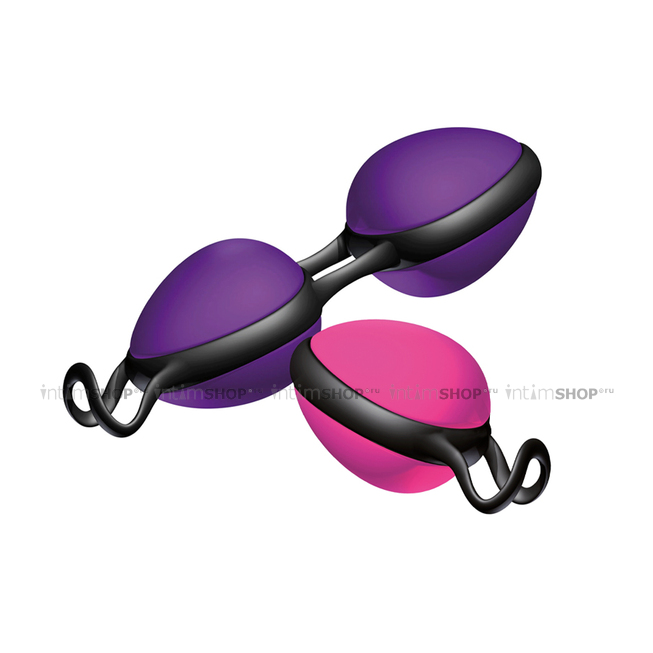 Набор вагинальных шариков Joy Division Joyballs Secret, фиолетовый, розовый - фото 1