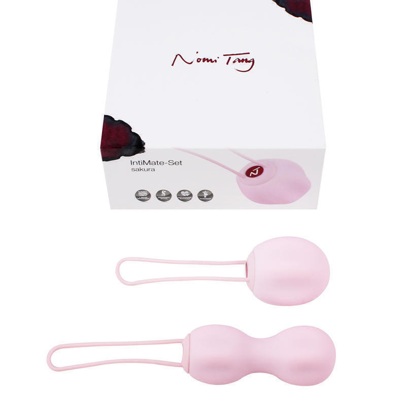 Набор вагинальных шариков Nomi Tang IntiMate Kegel Exerciser Balls, розовая сакура
