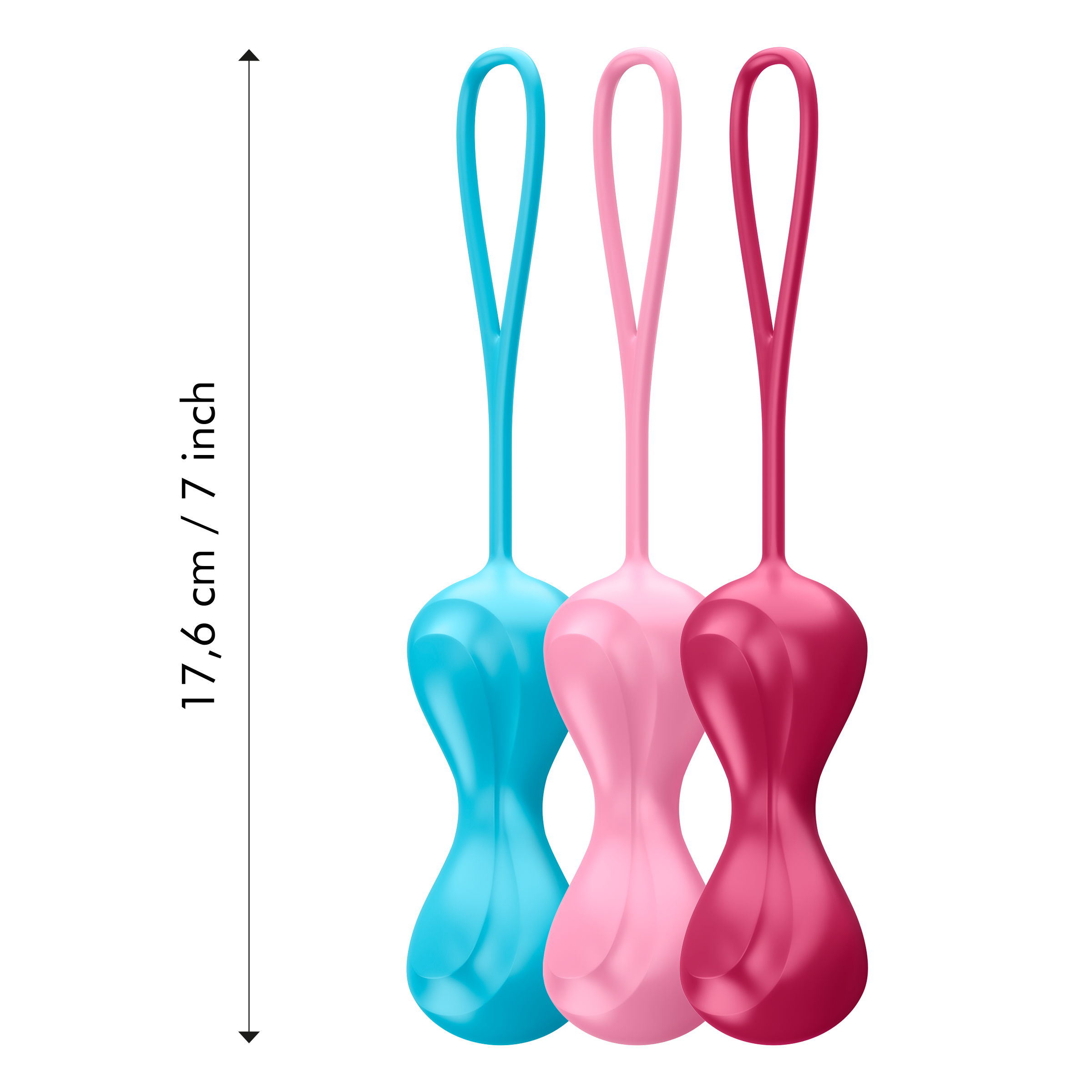 Набор вагинальных шариков Satisfyer Power Balls с переменным центром тяжести, разноцветные