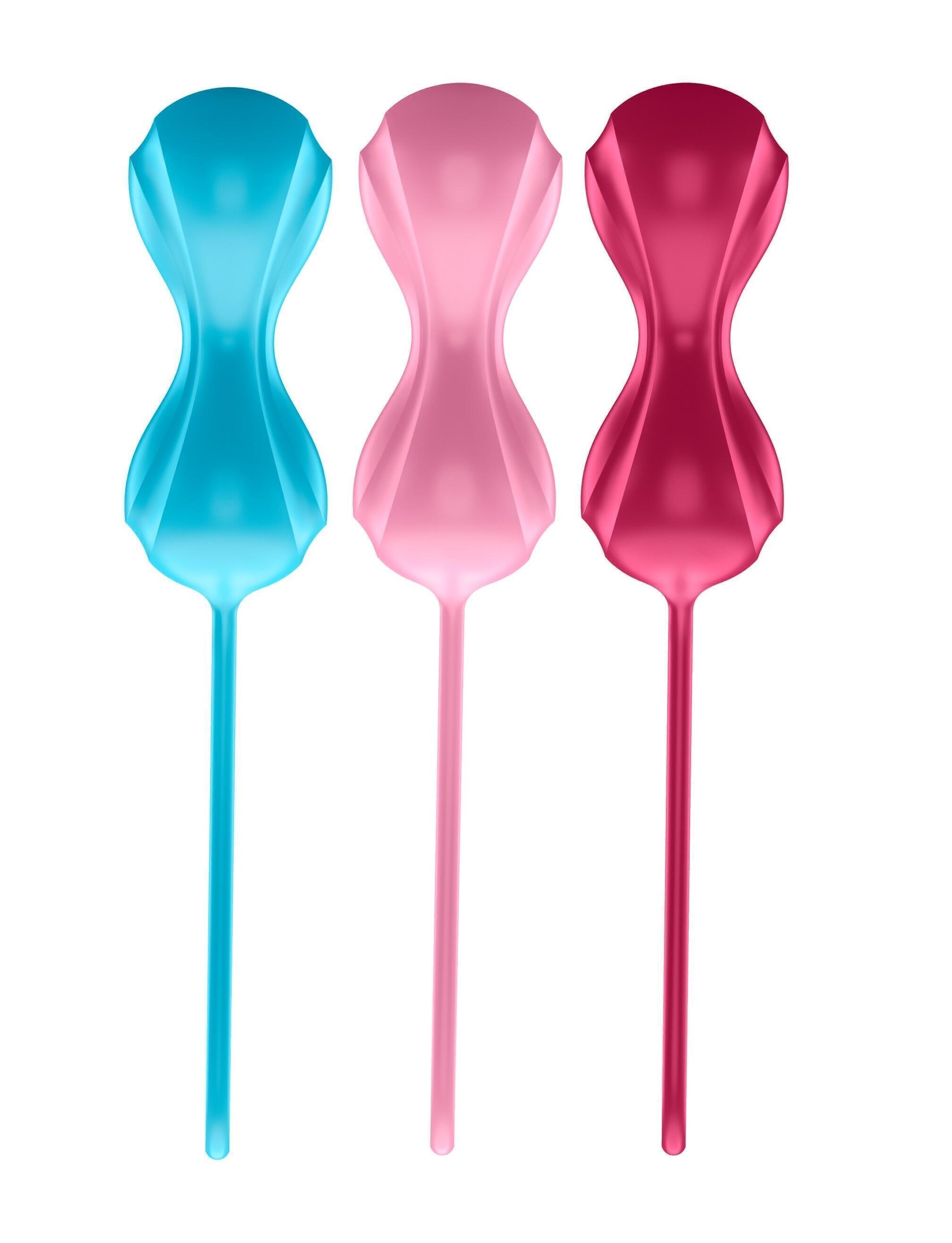 Набор вагинальных шариков Satisfyer Power Balls с переменным центром тяжести, разноцветные