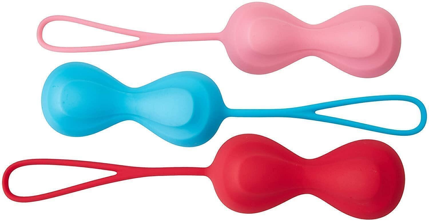 Набор вагинальных шариков Satisfyer Power Balls с переменным центром тяжести, разноцветные