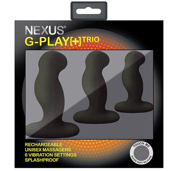 Набор анальных вибростимуляторов Nexus G Play+ Trio, черный