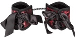 Наручники CalExotics Scandal Corset Cuffs на завязках, красные