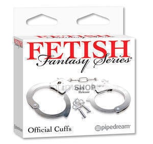 Наручники металлические PipeDream Official Handcuffs, серебристые - фото 2