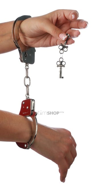 Наручники металлические PipeDream Official Handcuffs, серебристые - фото 3