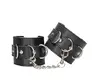 Наручники с заклепками Shots Media Ouch! Leather Cuffs, черные