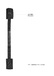 Наручники Shots Media Ouch! V&V Adjustable с ручкой, черные