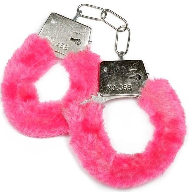 Наручники с пушком Пикантные штучки, розовые