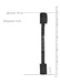 Наручники Shots Media Ouch! V&V Adjustable с ручкой, черные