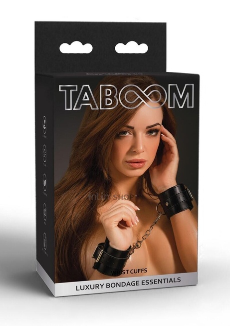 Наручники Taboom Luxury Bondage Essentials Wrist, черный - фото 3