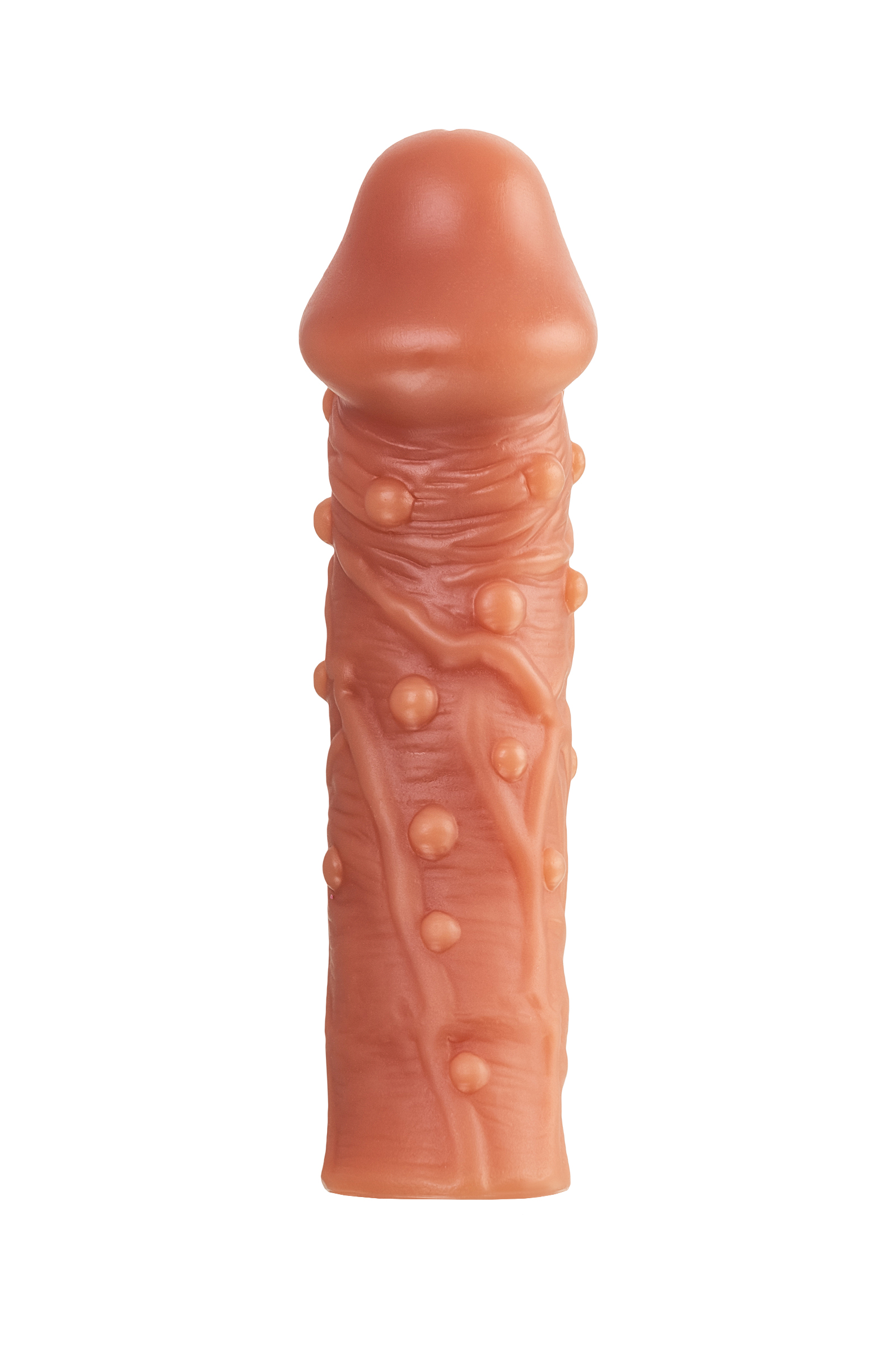 Насадка на член Kokos Cock Sleeve 002 L с подхватом мошонки, телесная