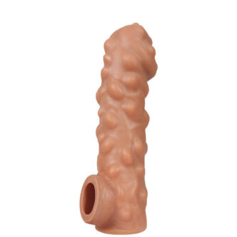 Насадка на член Kokos Cock Sleeve 003 L с подхватом мошонки, телесная