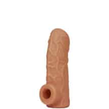 Насадка на член Kokos Nude Sleeve 001 S с подхватом мошонки и открытой головкой, телесная