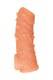 Насадка на член Kokos Nude Sleeve 002 L с подхватом мошонки и открытой головкой, телесная