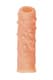 Насадка на член Kokos Nude Sleeve 002 L с подхватом мошонки и открытой головкой, телесная