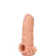 Насадка на член Kokos Nude Sleeve 005 S с подхватом мошонки и открытой головкой, телесная