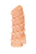 Насадка на член Kokos Nude Sleeve 006 L с подхватом мошонки и открытой головкой, телесная