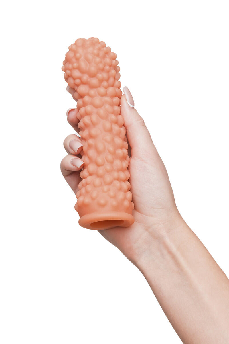 Насадка Kokos Penis Sleeve L с крупными пузырьками, телесная