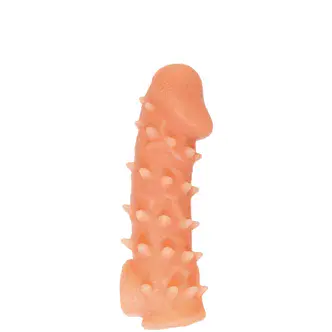 Насадка на член Kokos Cock Sleeve 005 S с подхватом мошонки, телесная