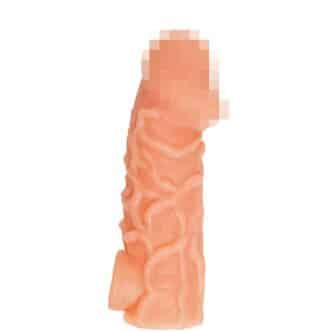 Насадка на член Kokos Cock Sleeve 006 L с подхватом мошонки, телесная
