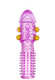 Насадка на член с шариками и шипами Toyfa, фиолетовая