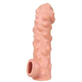 Насадка на член Kokos Cock Sleeve 003 S с подхватом мошонки, телесная
