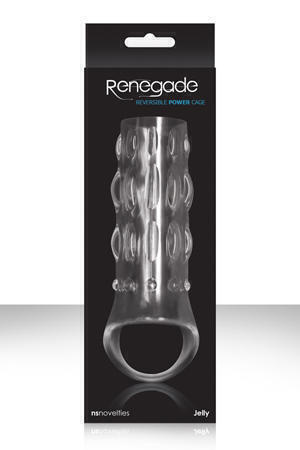 Насадка на пенис Renegade Reversible Power Cage, прозрачная - NS Novelties