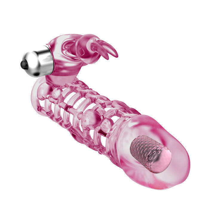Вибронасадка на пенис Baile Ultimate Love с двумя моторами, розовый
