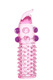 Насадка на член с шариками и усиками Toyfa, розовая