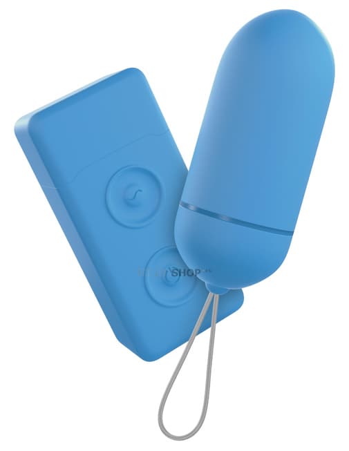 

Неоновая вибропуля на пульте управления Pipedream Neon Luv Touch Remote Control Bullet, голубая