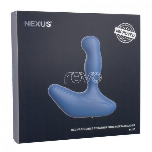Вибромассажер простаты с вращающейся головкой Nexus Revo Updated, синий