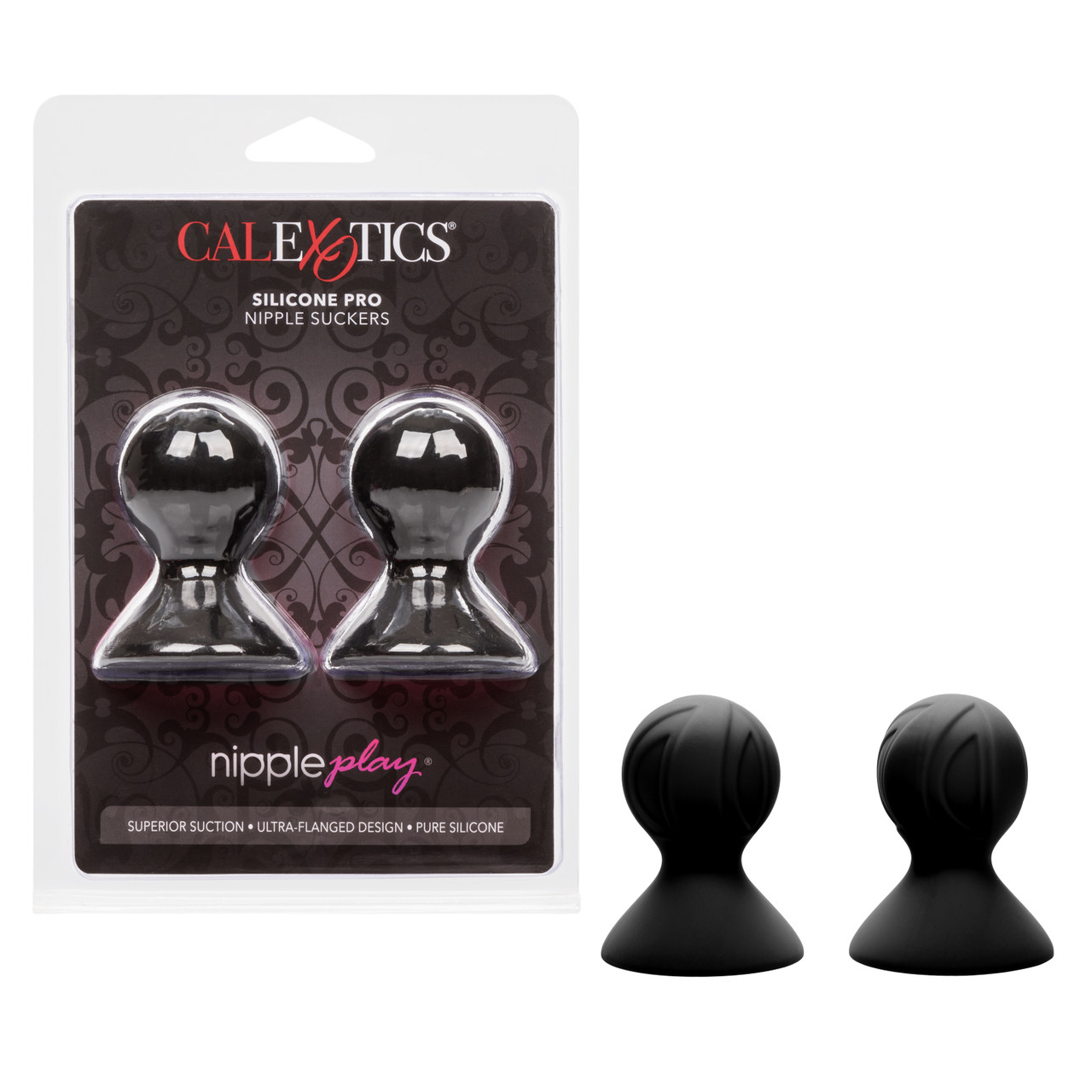 Насадки-присоски для сосков CalExotics Nipple Play Pro, черные