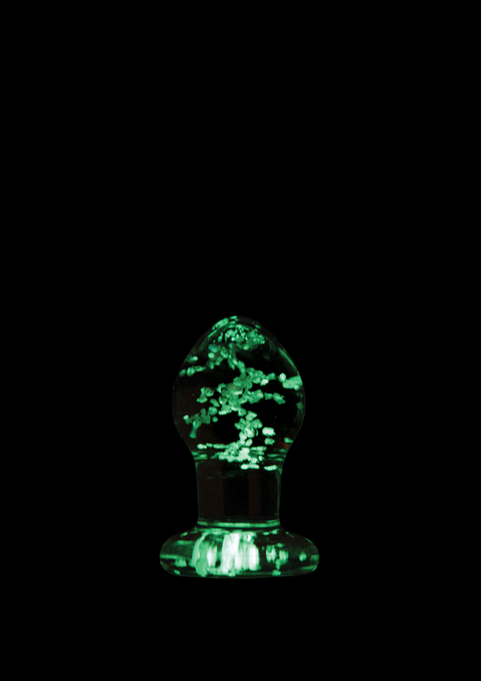 Анальная пробка святящаяся в темноте NS Novelties Firefly Glass Plug S