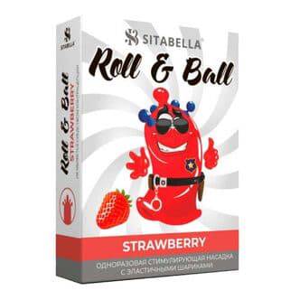 Одноразовая насадка с шариками Sitabella Roll & Ball с ароматом клубники, 1 шт.
