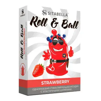 Одноразовая насадка с шариками Sitabella Roll & Ball с ароматом клубники, 1 шт.