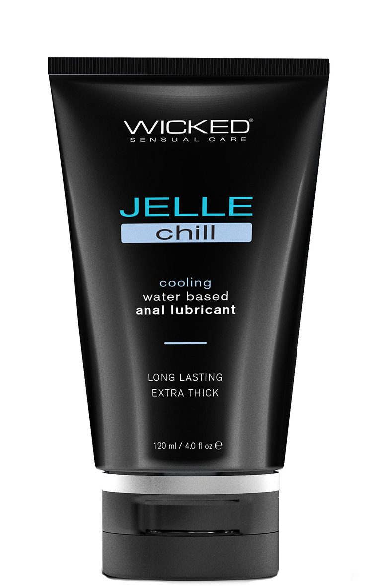 Охлаждающий анальный лубрикант Wicked Jelle Chill на водной основе, 120 мл