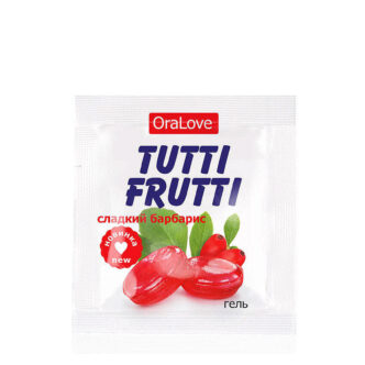 Оральная гель-смазка Bioritm Tutti-Frutti OraLove Сладкий барбарис на водной основе, 4 мл