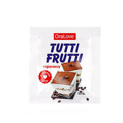 Оральная гель-смазка Bioritm Tutti-Frutti OraLove Тирамису на водной основе, 4 мл