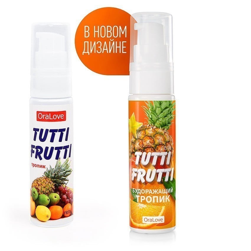 Оральная гель-смазка Bioritm Tutti-Frutti OraLove Тропик на водной основе, 30 мл