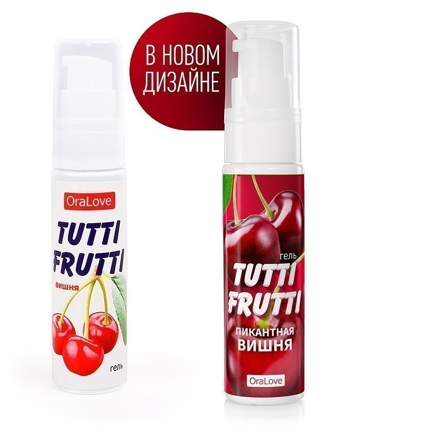 Оральная гель-смазка Bioritm Tutti-Frutti OraLove Вишня на водной основе, 30 мл