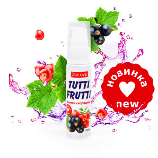 Оральная гель-смазка Bioritm Tutti-Frutti OraLove Свежая смородина на водной основе, 30 мл