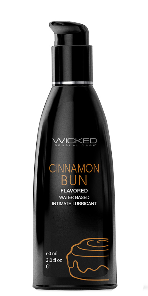 Оральный лубрикант Wicked Aqua Булочка с корицей на водной основе, 60 мл