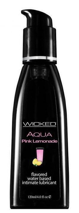 Оральный лубрикант Wicked Aqua Розовый лимонад на водной основе, 120 мл