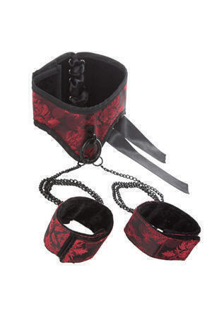 Ошейник с манжетами Scandal Posture Collar with Cuffs