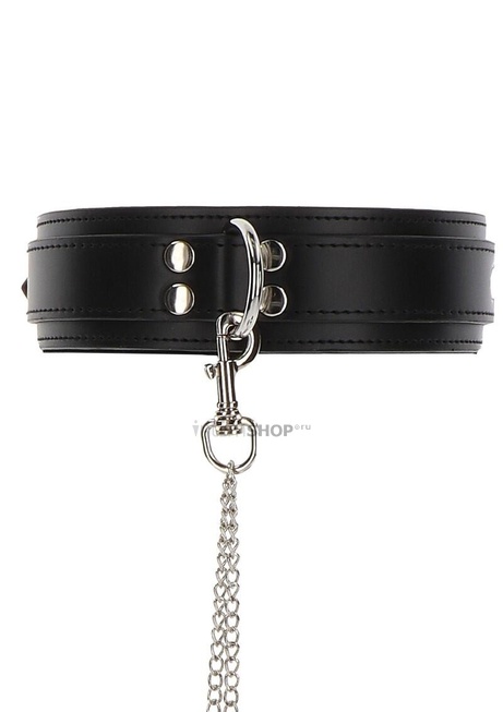Ошейник с наручниками Taboom Luxury Bondage Essentials Heavy and Wrist, черный - фото 5