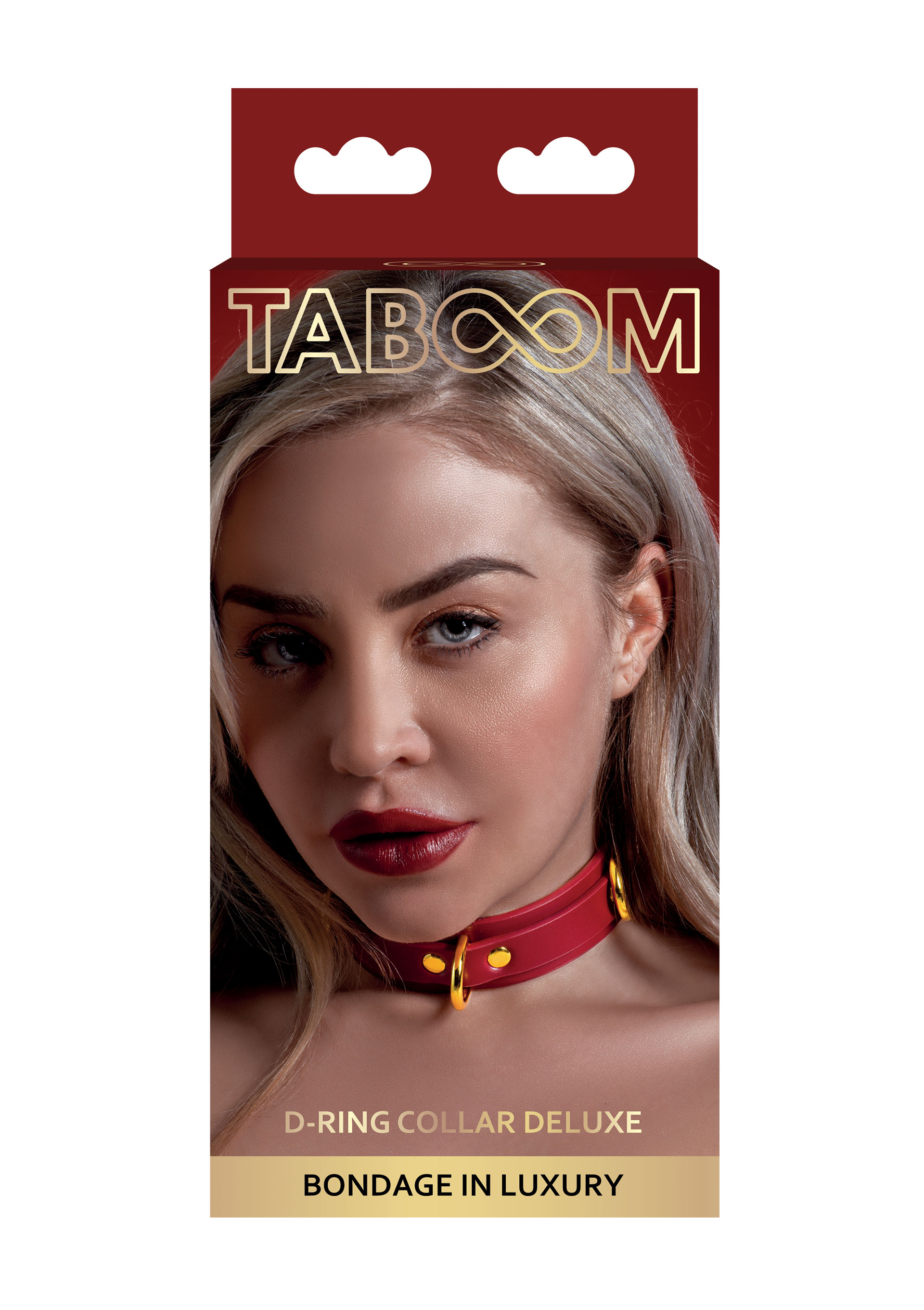 Ошейник Taboom D-Ring Deluxe, красный