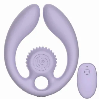 Вибростимулятор SVibe Gizi Duo с пультом ДУ, сиреневый