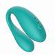 Вибратор для пар Amovibe Twin с управлением через приложение, бирюзовый