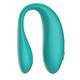 Вибратор для пар Amovibe Twin с управлением через приложение, бирюзовый