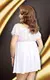 Пеньюар и Стринги Soft Line Josephine белые, XL